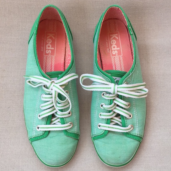 Keds Shoes - Keds Green Piped Shoes